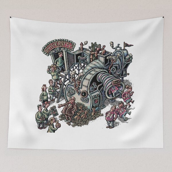 Item preview, University Machine that Spits Out Graduate designed and sold by LisaHaney.