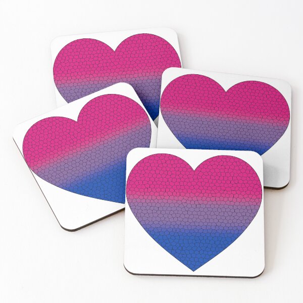 Item preview, Bisexual Pride Flag Stained Glass Heart, Cute Bisexual Design designed and sold by Travelslightly.