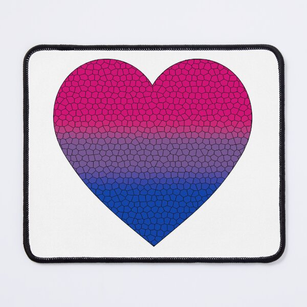 Item preview, Corazón de vidriera de bandera del orgullo bisexual, lindo diseño bisexual designed and sold by Travelslightly.