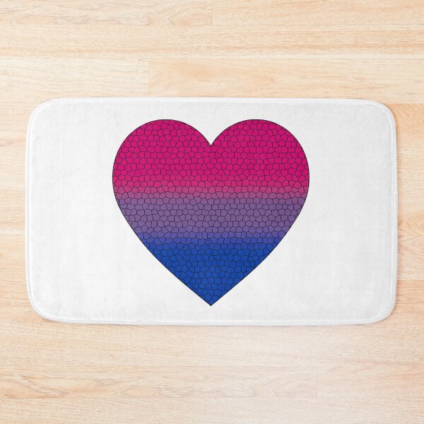 Item preview, Bisexual Pride Flag Stained Glass Heart, Cute Bisexual Design designed and sold by Travelslightly.