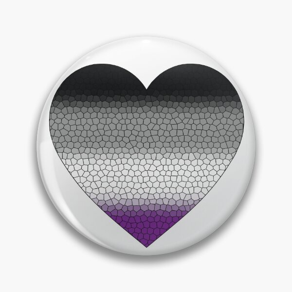 Item preview, Asexual Pride Flag Stained Glass Heart, Cute Asexual Design designed and sold by Travelslightly.