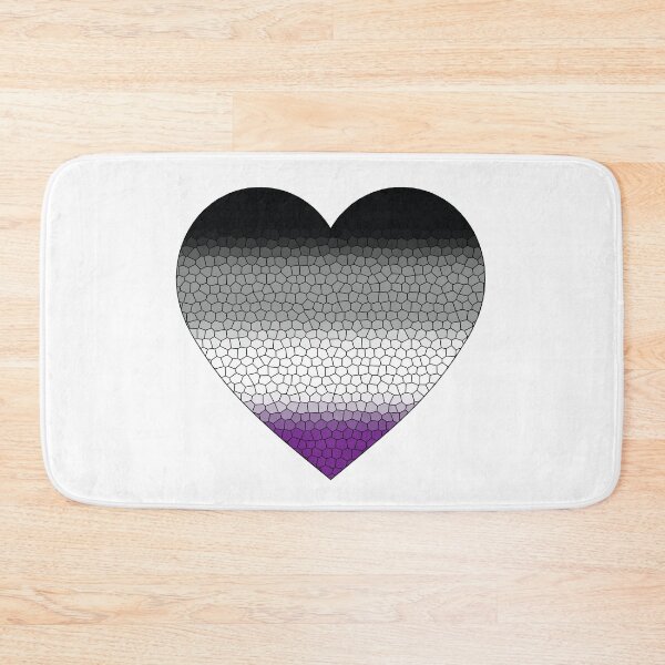 Item preview, Asexual Pride Flag Stained Glass Heart, Cute Asexual Design designed and sold by Travelslightly.