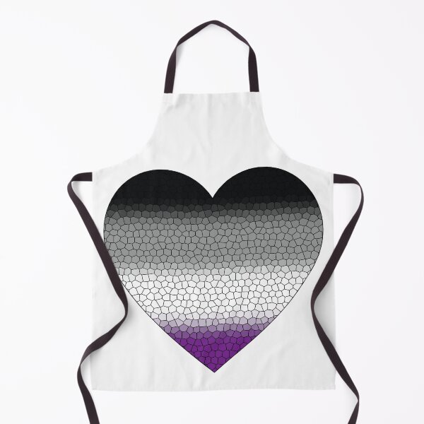 Item preview, Asexual Pride Flag Stained Glass Heart, Cute Asexual Design designed and sold by Travelslightly.