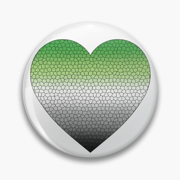 Item preview, Aromantic Pride Flag Stained Glass Heart, Cute Aromantic Design designed and sold by Travelslightly.