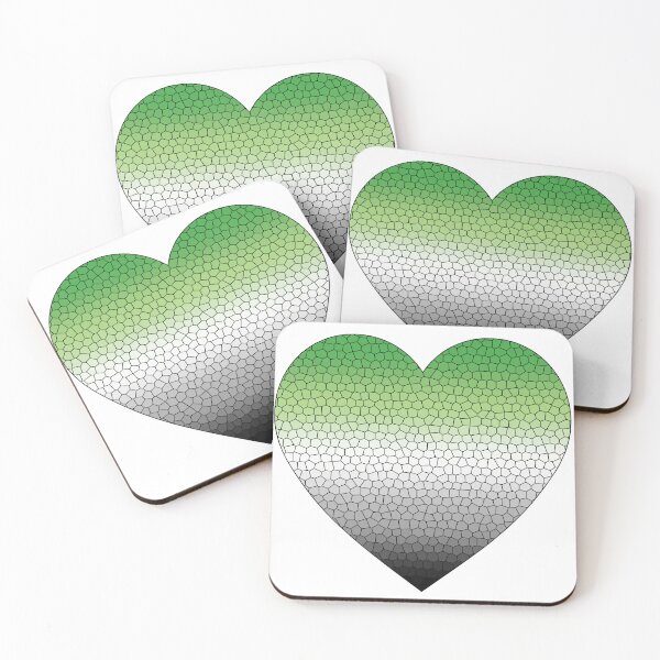 Item preview, Aromantic Pride Flag Stained Glass Heart, Cute Aromantic Design designed and sold by Travelslightly.
