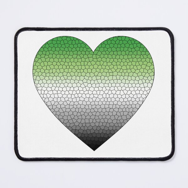 Item preview, Aromantic Pride Flag Stained Glass Heart, Cute Aromantic Design designed and sold by Travelslightly.