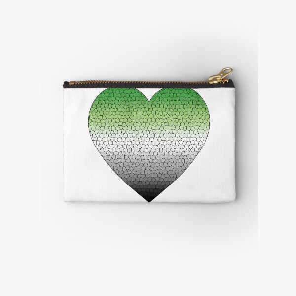 Item preview, Aromantic Pride Flag Stained Glass Heart, Cute Aromantic Design designed and sold by Travelslightly.