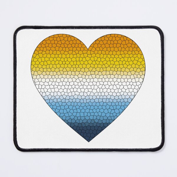 Item preview, AroAce Pride Flag Stained Glass Heart, Cute AroAce Design designed and sold by Travelslightly.