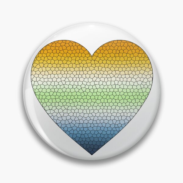 Item preview,  AroAce Agender Pride Flag Stained Glass Heart, Cute AroAce Agender Design designed and sold by Travelslightly.