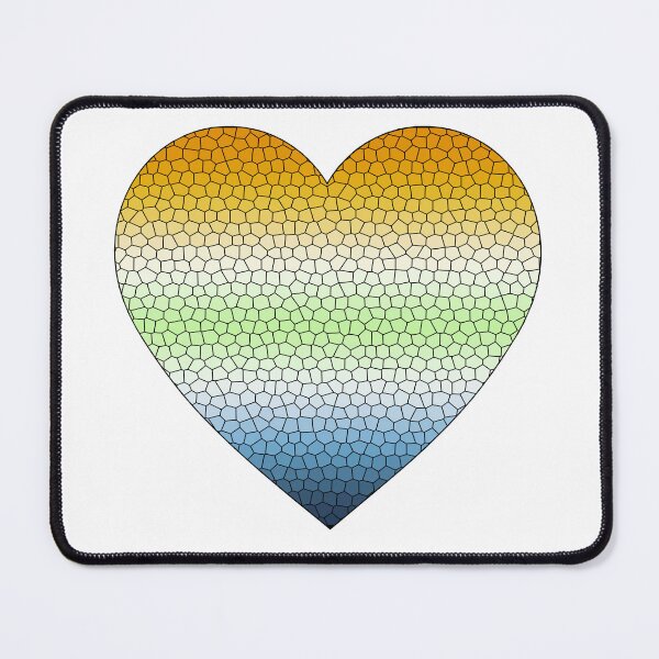 Item preview, AroAce Agender Pride Flag Stained Glass Heart, Cute AroAce Agender Design designed and sold by Travelslightly.