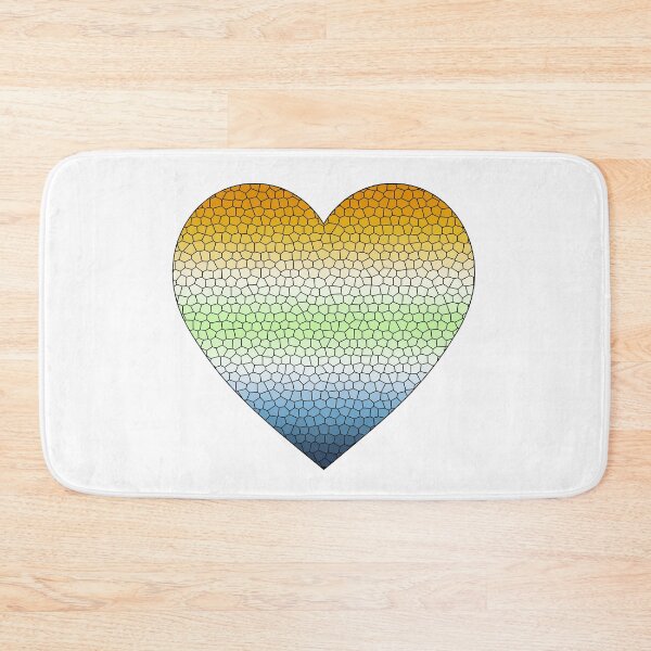 Item preview, AroAce Agender Pride Flag Corazón de vidrieras, lindo diseño de AroAce Agender designed and sold by Travelslightly.