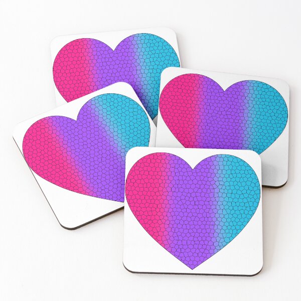 Item preview,  Androgynous Pride Flag Stained Glass Heart, Cute Androgynous Design designed and sold by Travelslightly.