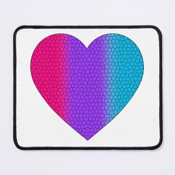 Item preview, Androgynous Pride Flag Stained Glass Heart, Cute Androgynous Design designed and sold by Travelslightly.