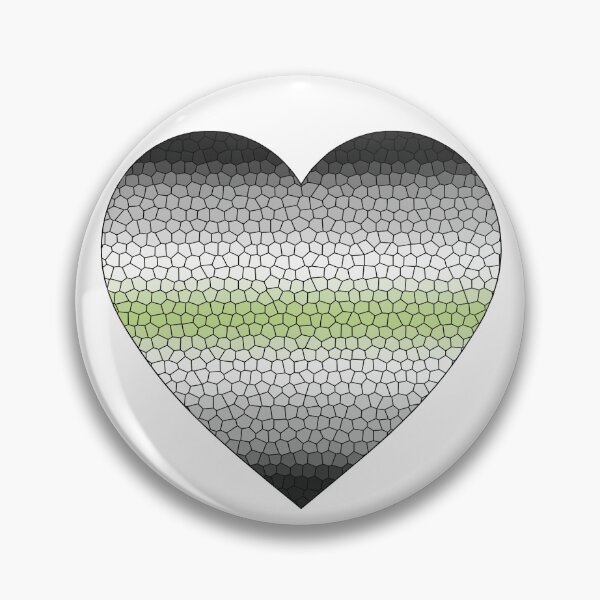 Item preview,  Agender Pride Flag Stained Glass Heart, Cute Agender Design designed and sold by Travelslightly.