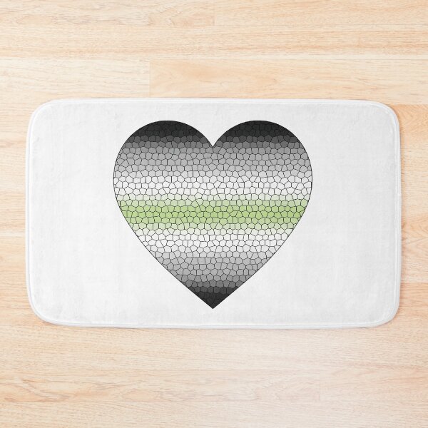 Item preview,  Agender Pride Flag Stained Glass Heart, Cute Agender Design designed and sold by Travelslightly.