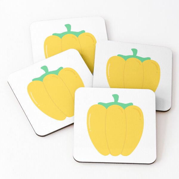 Item preview, Kid hand drawn cute healthy food vegetables yellow sweet pepper designed and sold by nuchz.