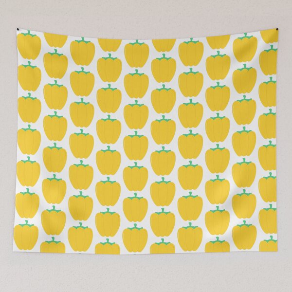 Item preview, Kid hand drawn cute healthy food vegetables yellow sweet pepper designed and sold by nuchz.