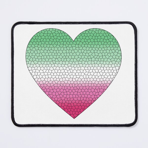 Item preview, Abrosexual Pride Flag Stained Glass Heart, Cute Abrosexual Design designed and sold by Travelslightly.