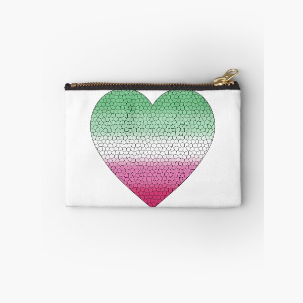 Item preview, Abrosexual Pride Flag Stained Glass Heart, Cute Abrosexual Design designed and sold by Travelslightly.