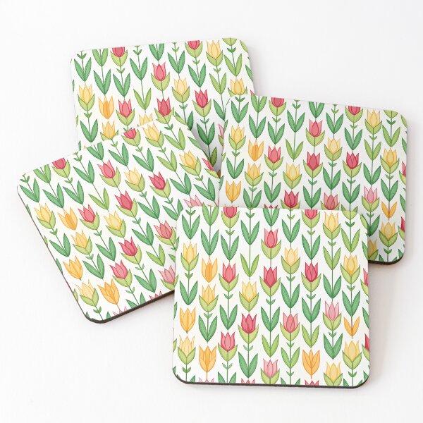 Item preview, Minimalist Cute Pastel Tulips Pattern designed and sold by Itsheartshop.