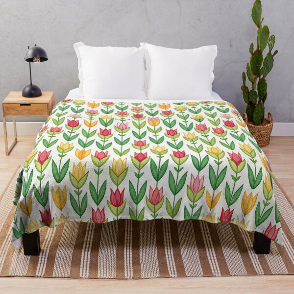 Item preview, Minimalist Cute Pastel Tulips Pattern designed and sold by Itsheartshop.