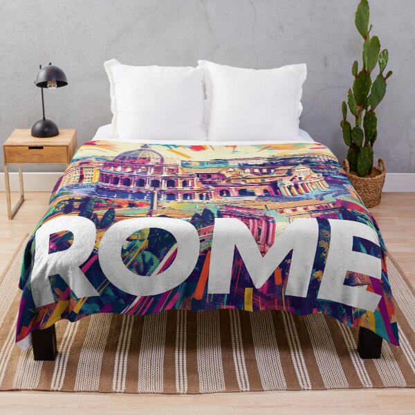 Item preview, Rome Travel Poster designed and sold by nomiraclehere.