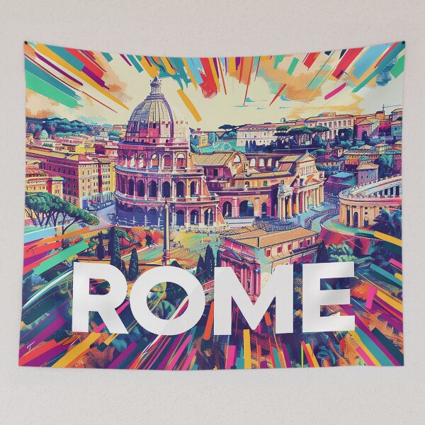 Item preview, Rome Travel Poster designed and sold by nomiraclehere.