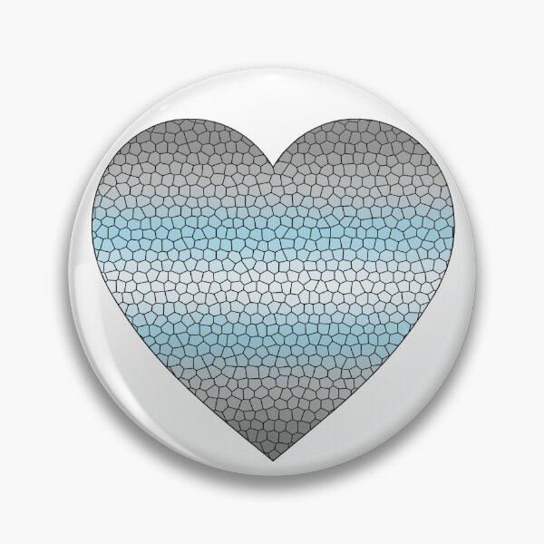 Item preview,  Demiboy Pride Flag Stained Glass Heart, Cute Demiboy Design designed and sold by Travelslightly.