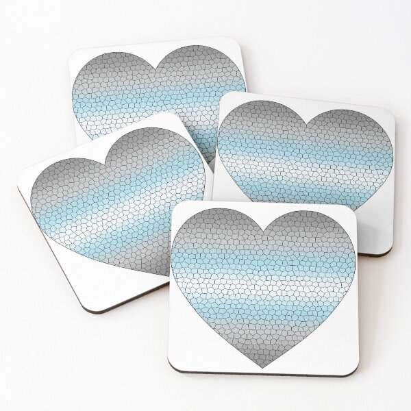 Item preview,  Demiboy Pride Flag Stained Glass Heart, Cute Demiboy Design designed and sold by Travelslightly.