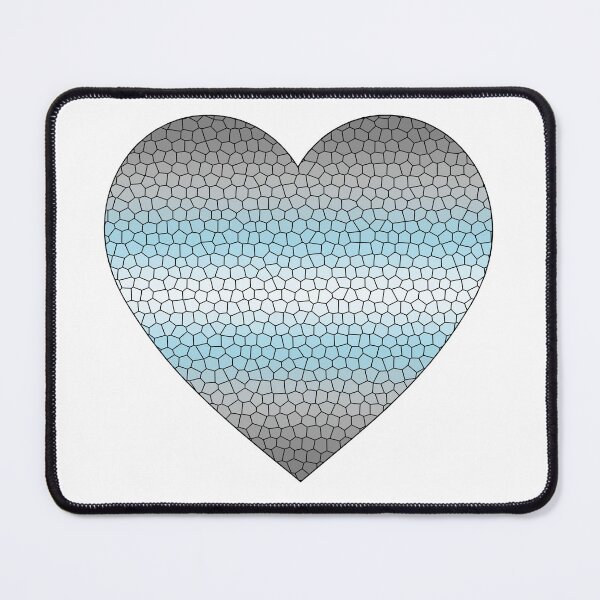Item preview, Demiboy Pride Flag Stained Glass Heart, Cute Demiboy Design designed and sold by Travelslightly.