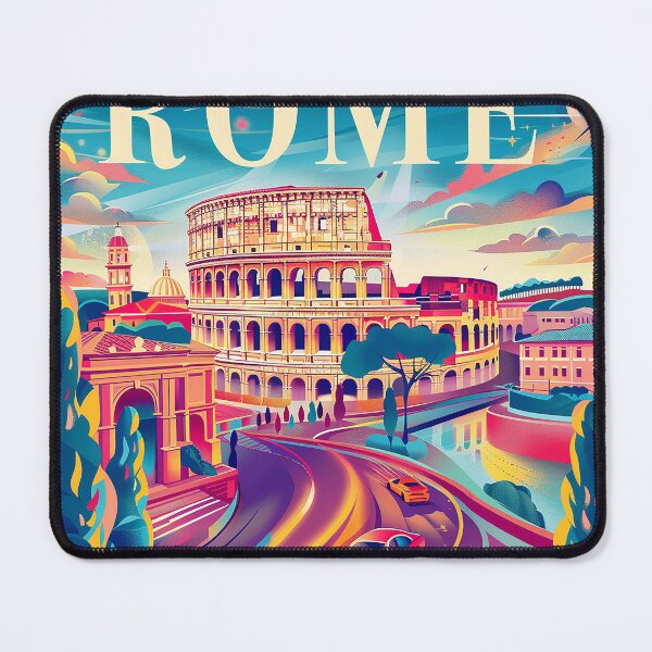 Item preview, Rome Travel Poster designed and sold by nomiraclehere.