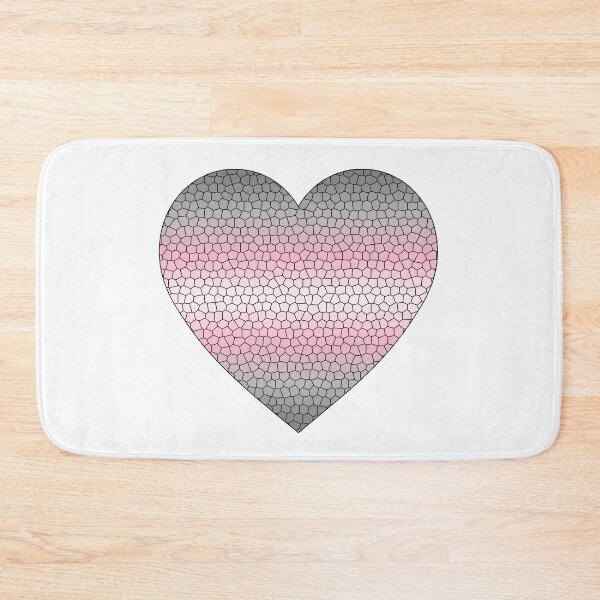 Item preview, Demigirl Pride Flag Stained Glass Heart, Cute Demigirl Design designed and sold by Travelslightly.