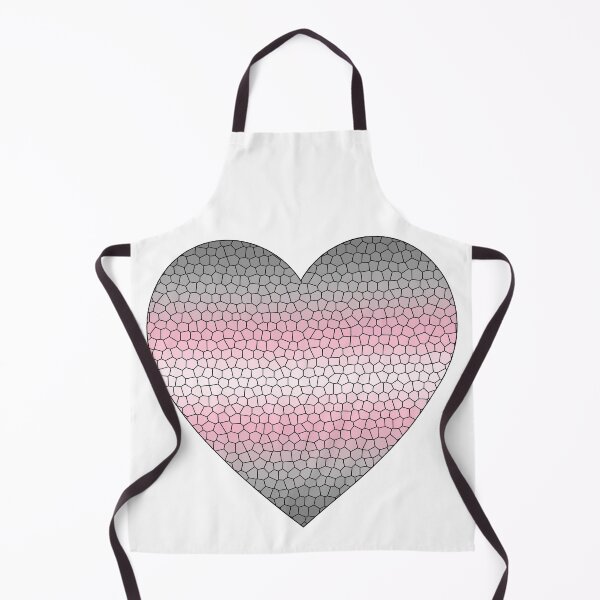 Item preview, Demigirl Pride Flag Stained Glass Heart, Cute Demigirl Design designed and sold by Travelslightly.