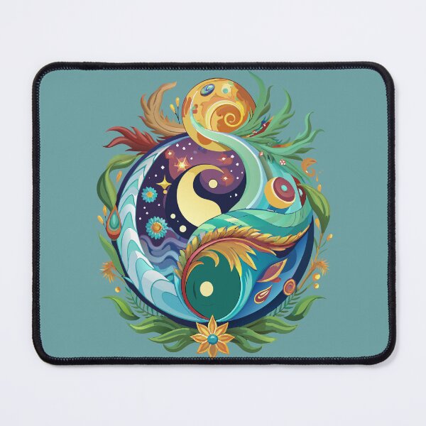 Item preview, Yin-Yang Cosmic Flow designed and sold by SebTees.