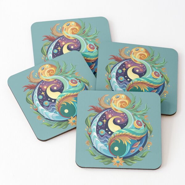Item preview, Yin-Yang Cosmic Flow designed and sold by SebTees.
