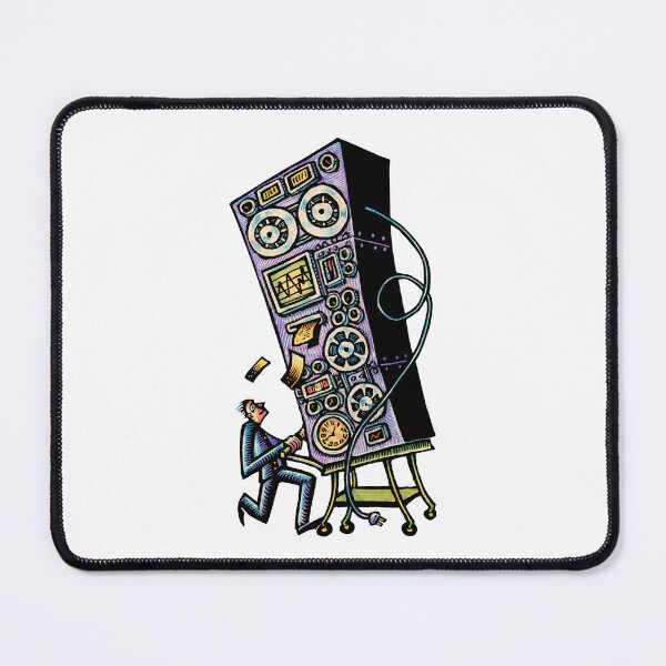 Item preview, Vintage Mainframe Computer on Cart designed and sold by LisaHaney.