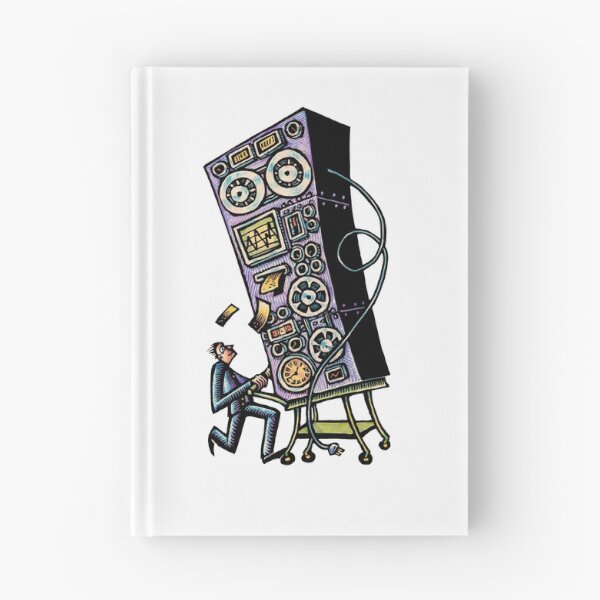 Item preview, Vintage Mainframe Computer on Cart designed and sold by LisaHaney.
