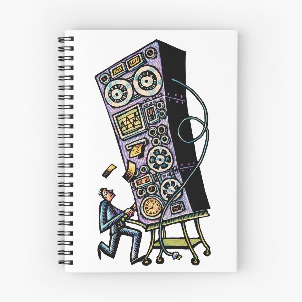 Item preview, Vintage Mainframe Computer on Cart designed and sold by LisaHaney.
