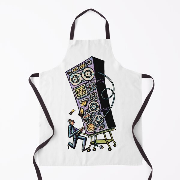 Item preview, Vintage Mainframe Computer on Cart designed and sold by LisaHaney.