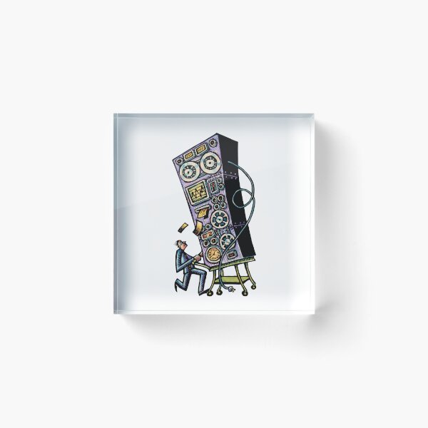 Item preview, Vintage Mainframe Computer on Cart designed and sold by LisaHaney.