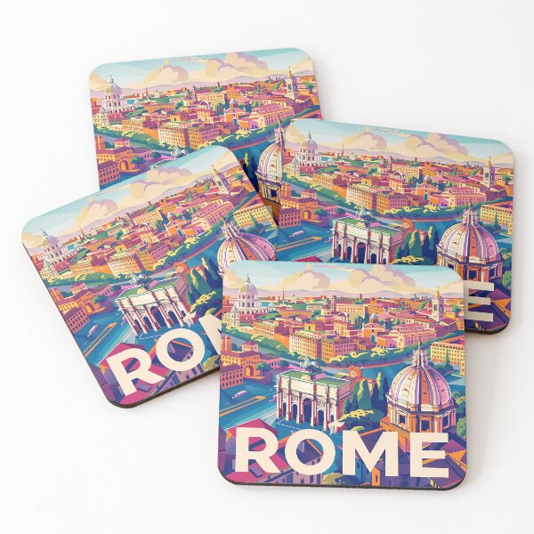 Item preview, Rome Travel Poster designed and sold by nomiraclehere.