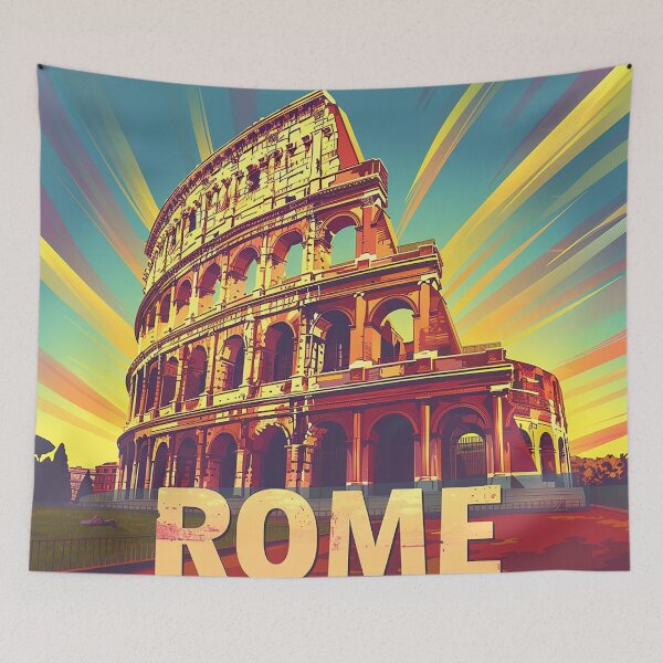 Item preview, Rome Travel Poster designed and sold by nomiraclehere.