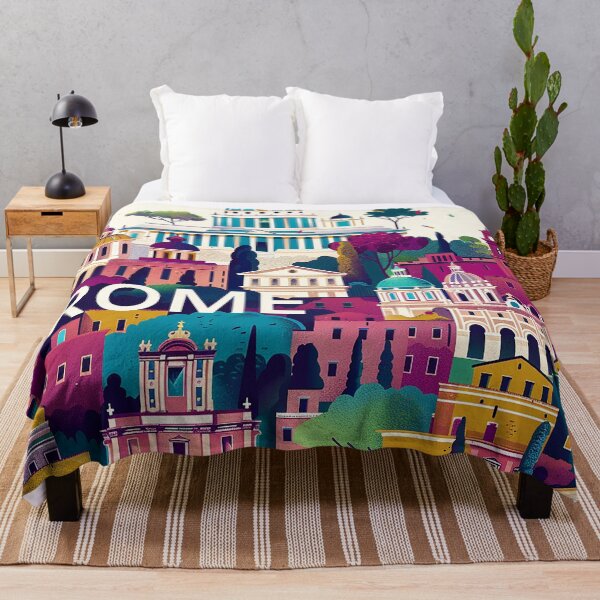 Item preview, Rome Travel Poster designed and sold by nomiraclehere.