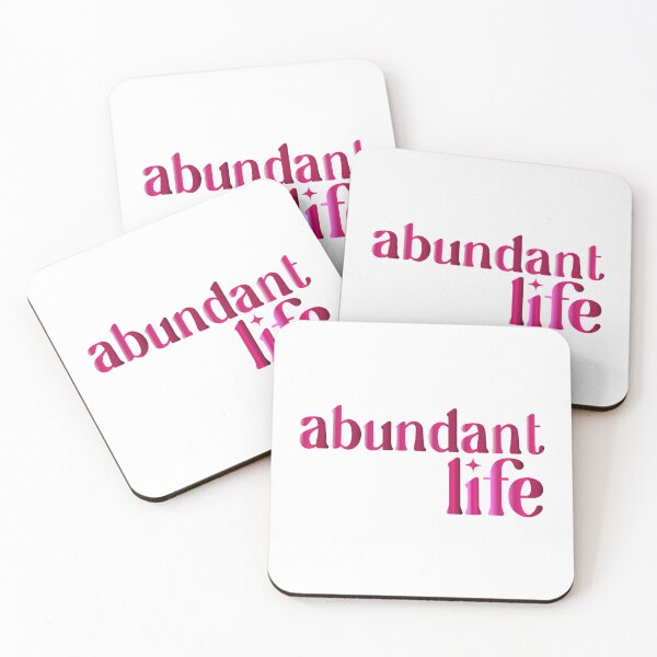 Item preview, Abundant Life Affirmation | Inspirational Typography Quote Design designed and sold by angelyara.