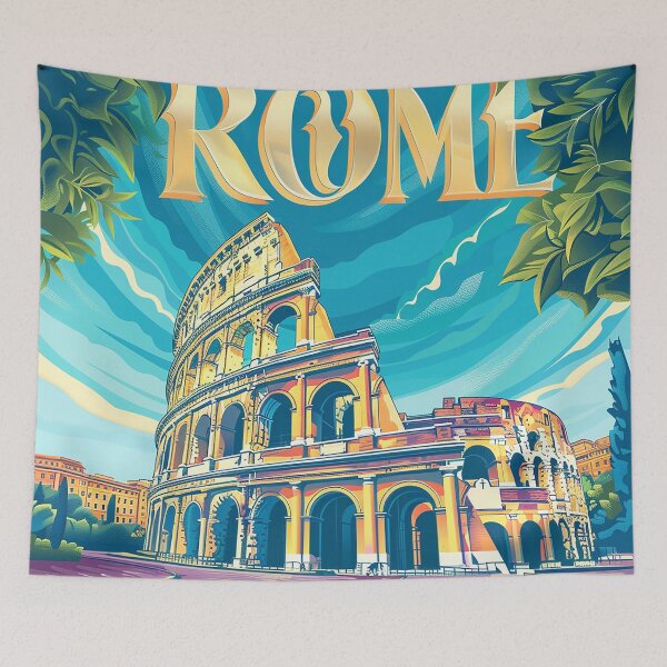 Item preview, Rome Travel Poster designed and sold by nomiraclehere.