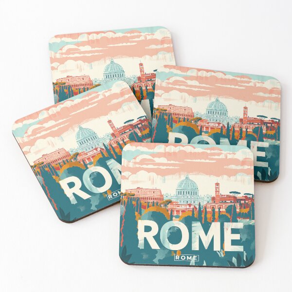 Item preview, Rome Travel Poster designed and sold by nomiraclehere.