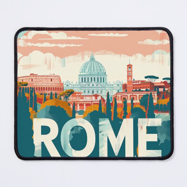 Item preview, Rome Travel Poster designed and sold by nomiraclehere.
