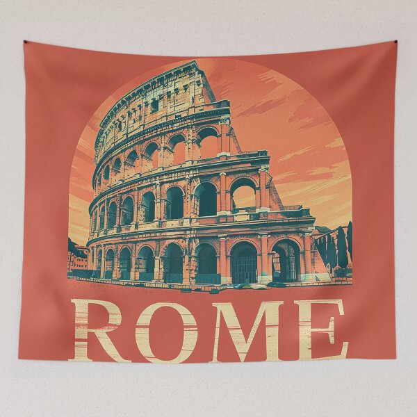 Item preview, Rome Travel Poster designed and sold by nomiraclehere.