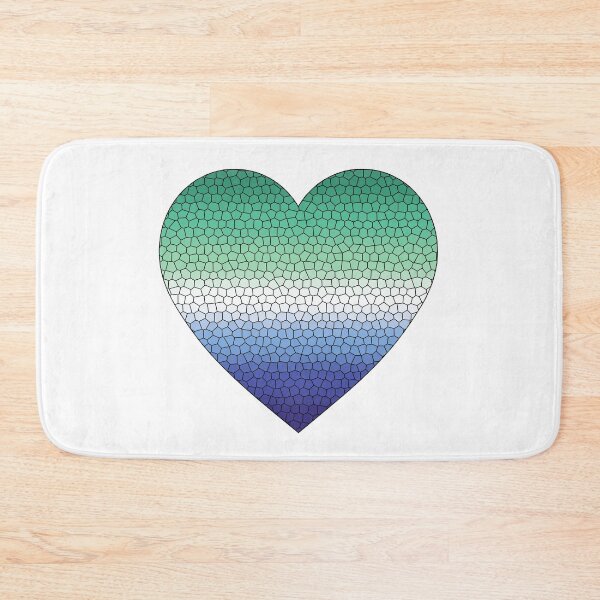 Item preview, Gay MLM Pride Flag Stained Glass Heart, Cute Gay MLM Design designed and sold by Travelslightly.