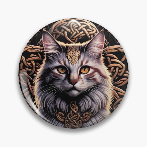 Artikelvorschau, Keltische Katze Goldener Knoten entworfen und verkauft von BreakerPascal.